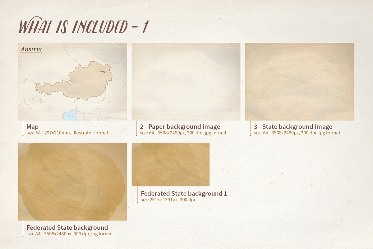 Le Tour du monde - Austria map, an Object Graphic by volume 1 visual design (Photo 8 of 20)