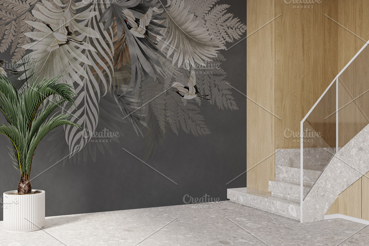 Wallpaper mockup Luxury Hallway, a Household Mockup by Hunny Badger (Photo 2 of 7)