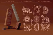 Regal Creatures. Art & Textures, an Object Graphic by Purple (Thumbnail 6 of 10)