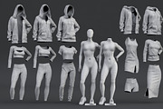 Female mannequin in clothes POSE 1, a Characters & Person 3D Model by mrGarret (Thumbnail 5 of 45)