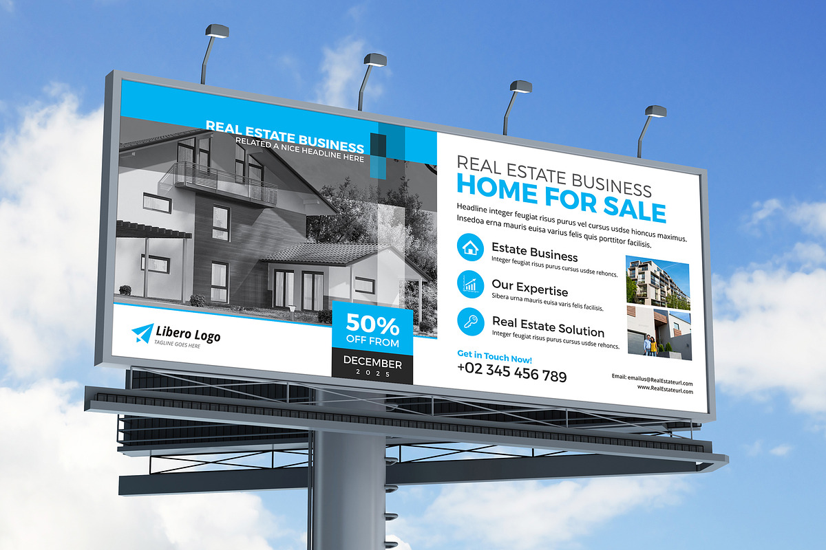 Real Estate Billboard Signage v1, a Flyer Template by Miyaji75 (Photo 3 of 5)