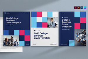 College Brochure Cover Template, a Brochure Template by BrandPacks