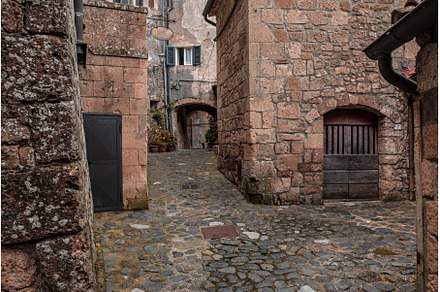 Sorano city street, an Architecture Photo by Nature and travel