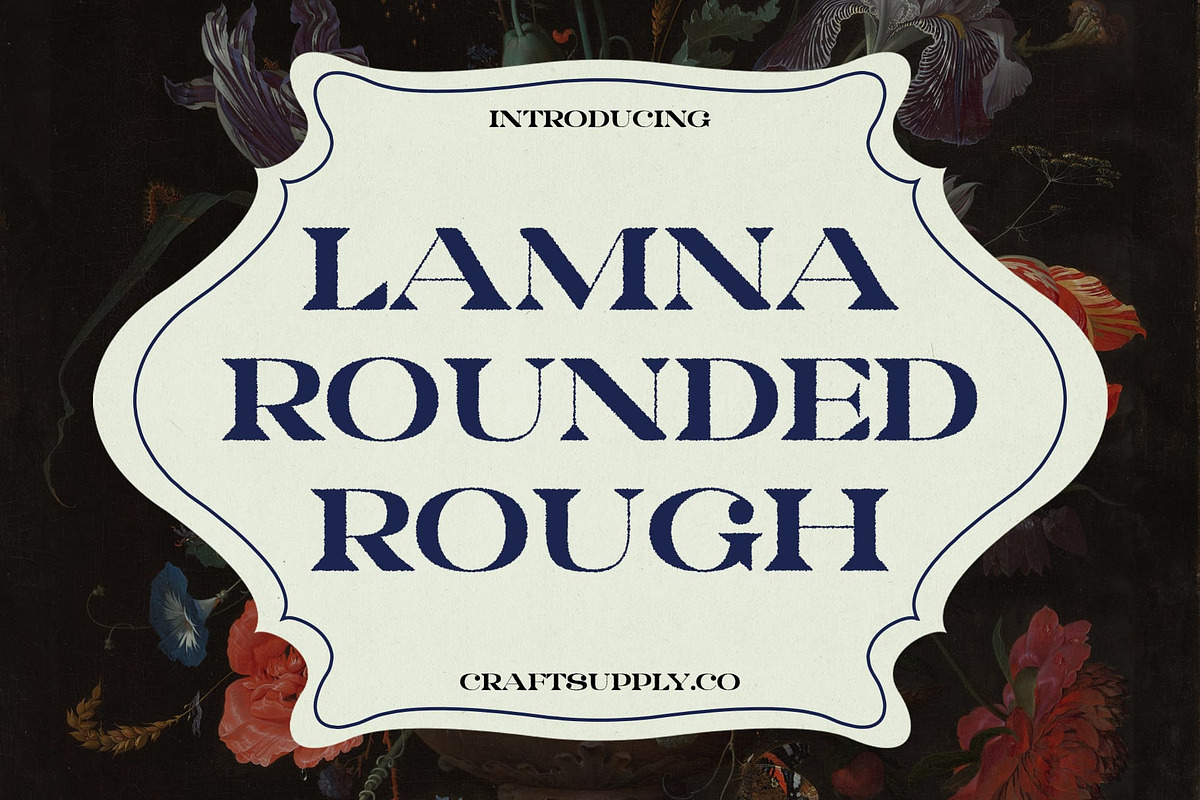 Lamna Rounded Rough, a Serif Font by Craft Supply Co. (Photo 1 of 8)