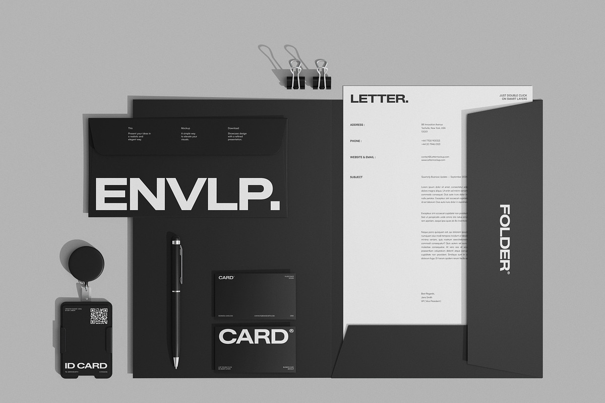 Corporate Stationery Branding Mockup, an Advertising Mockup by Brand Earth (Photo 4 of 4)