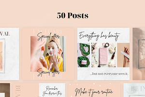 Instagram Beauty Canva Template