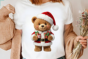 Christmas Teddy Bear Clipart, a Transportation Illustration by Digital Artistic99 (Thumbnail 7 of 9)