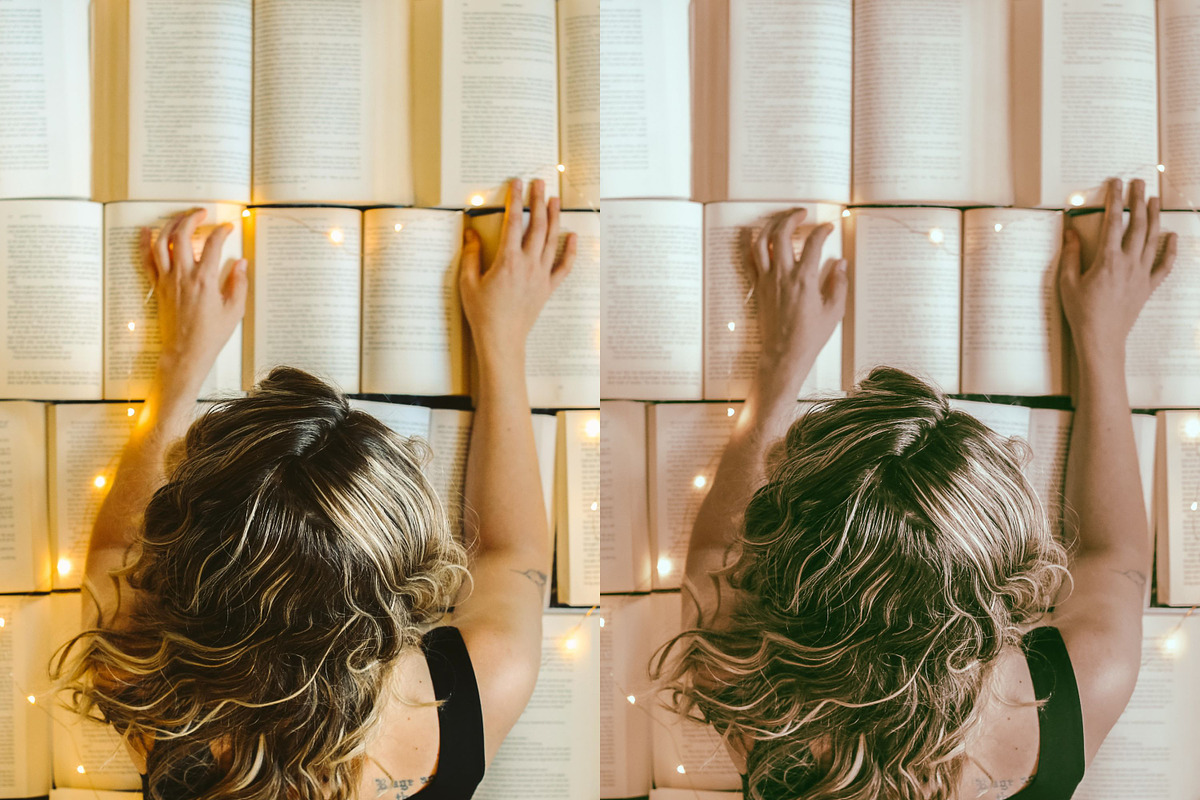 10 BOHO BOOK LIGHTROOM PRESETS, an Action Add-On by Emma Kate Creative (Photo 4 of 10)