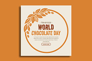 Chocolate Day Social Media Banner, a Social Media Template by nandinigraphics (Thumbnail 3 of 5)
