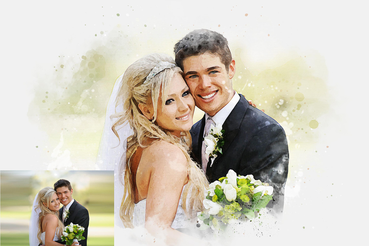 Realistic Watercolor Effect, an Action Add-On by liptouse (Photo 5 of 9)