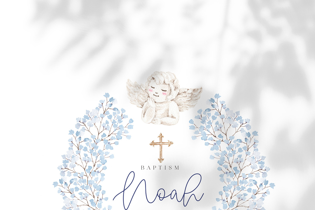 Watercolor Clipart - Holy BAPTISM, a Decorative Illustration by Beigetime (Photo 9 of 14)