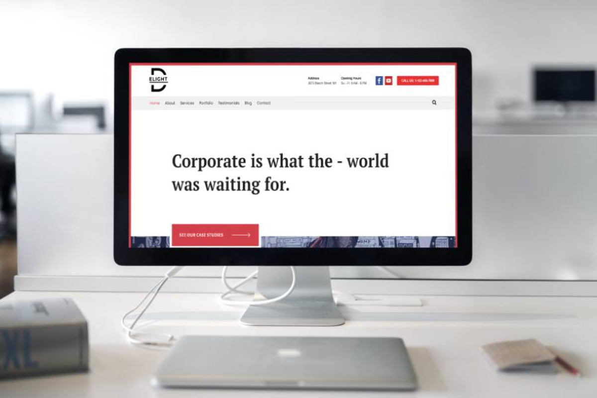 Corporate Business WordPress Theme - Delight preview 3
