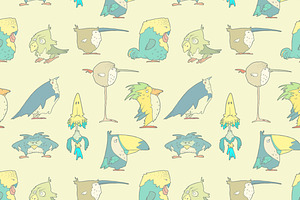 Birds Seamless Background pattern