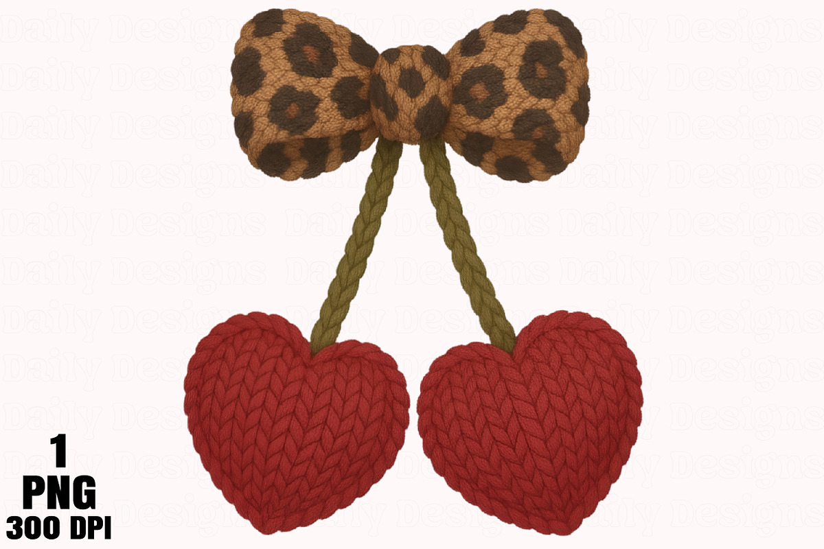Faux Crochet Valentines Day Png, an Illustration by Daily.Designs (Photo 1 of 5)