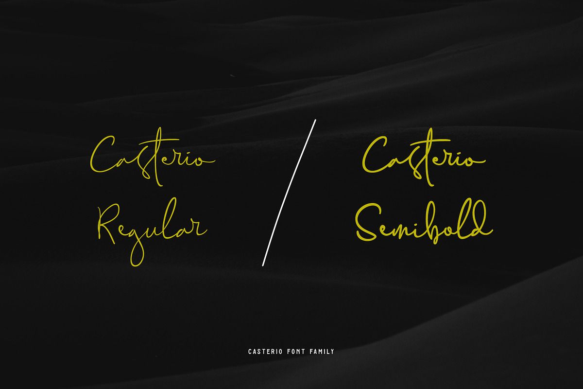 Casterio-Signature font, a Script Font by Panatype™ Studio (Photo 2 of 9)