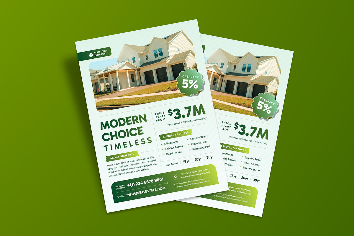 Dream Real Estate Digest Flyer, a Presentation Template by MMPixelCraft (Photo 5 of 6)