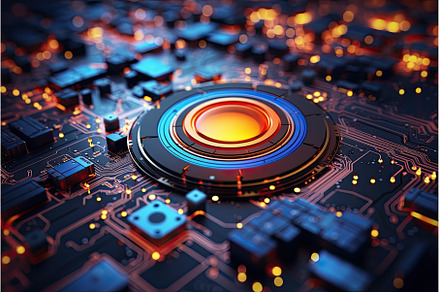 Technology and science background,, an Abstract Photo by Neirfy