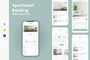 Apartment Booking Mobile App UI Kit