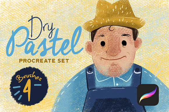 Dry Pastel Procreate Set preview 5