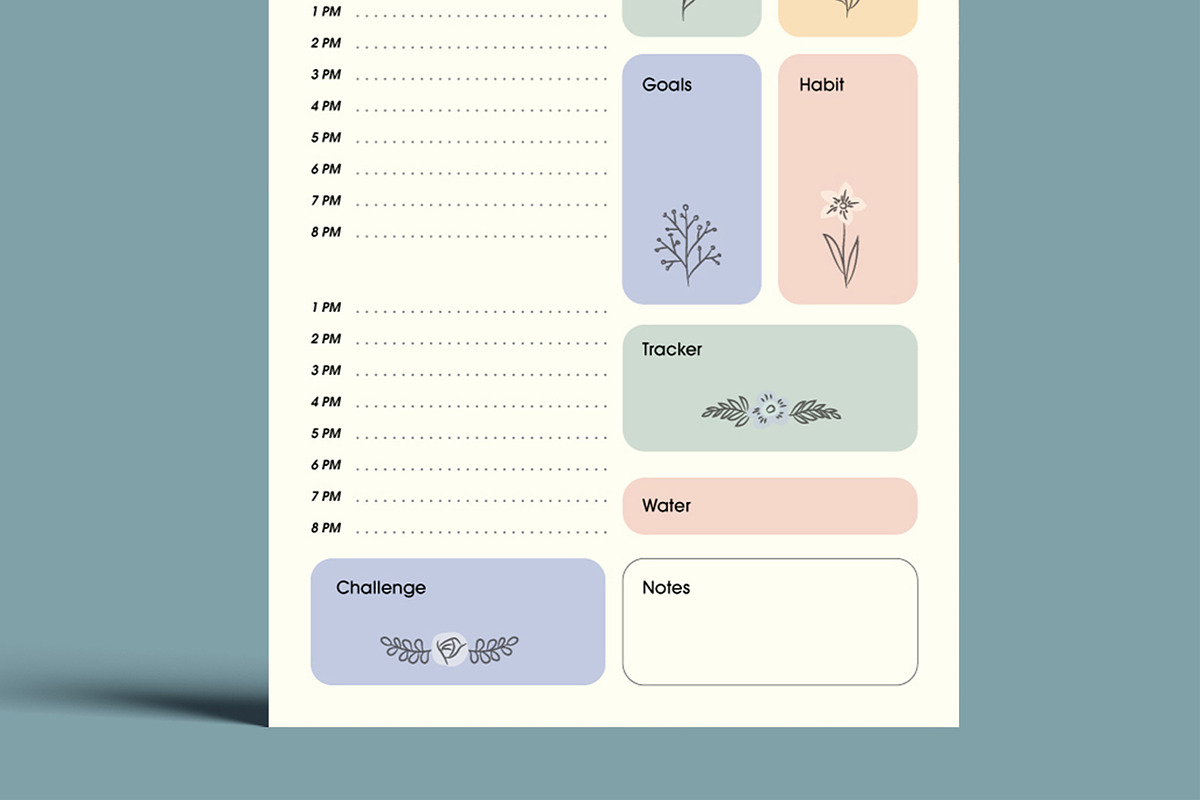 Minimal Weekly and Daily Planner, a Stationery Template by MightyDesign (Photo 5 of 8)