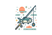 Minimal Fishing Rod, an Object Graphic by yasushie (Thumbnail 3 of 16)