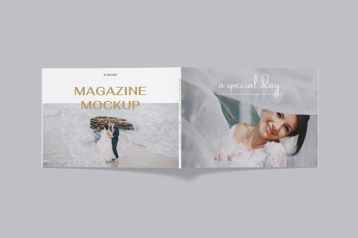 Landscape Magazine / Book Mockups, a Print Template by 2M GRAPHICS DESIGN (Photo 3 of 8)