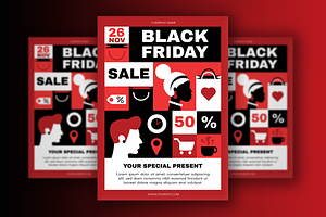 Black Friday Shopping, a Poster Template by barsrsind