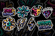 Graffiti Sticker Pack - 16 Sticker, an Object Graphic by Pries Studio (Thumbnail 3 of 3)