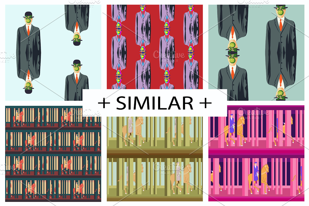 Patterns after Rene Magritte, a Pattern Graphic by Asyndrom (Photo 2 of 2)