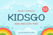 Kidsgo - Kids Font, a Handwritten Font by QR Design Studio (Thumbnail 1 of 7)