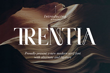 Trentia || Modern Serif Font