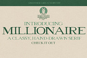 Millionaire, a Serif Font by Eric Pond Designs (Thumbnail 1 of 4)