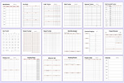 Ultimate Planner Sheets Bundle Canva, a Stationery Template by Mustafiz (Thumbnail 6 of 9)