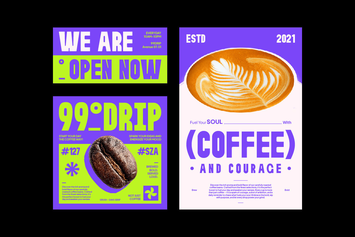 Grush | Display Sans Serif, a Sans Serif Font by ClevUs (Photo 3 of 12)