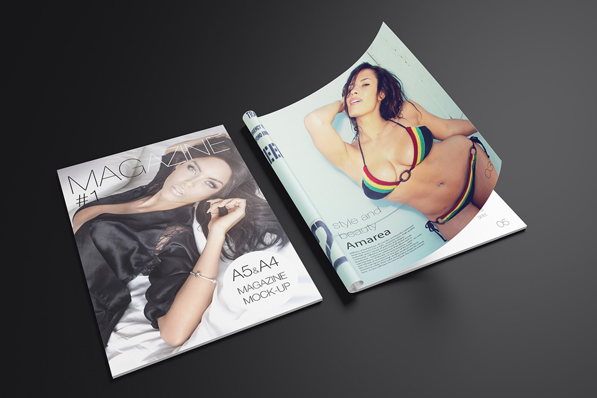 Opened Magazine Mock up, a Print Template by ItemBridge (Photo 4 of 5)