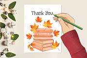 Peach Colored Autumn Clipart, an Illustration by Creative Art (Thumbnail 10 of 10)