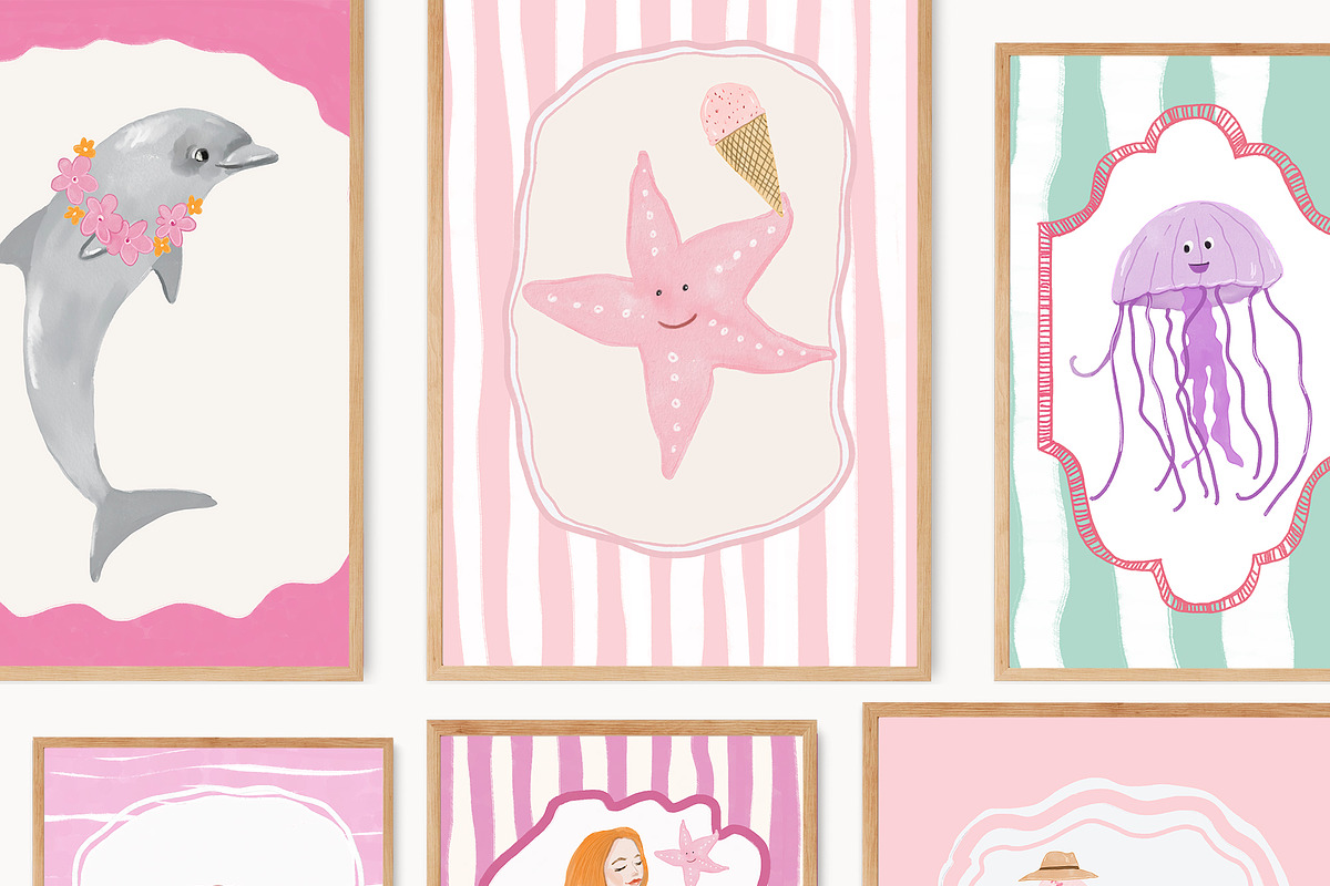 Nursery Wall Art Prints Bundle, a Background Graphic by Artemsky (Photo 11 of 19)