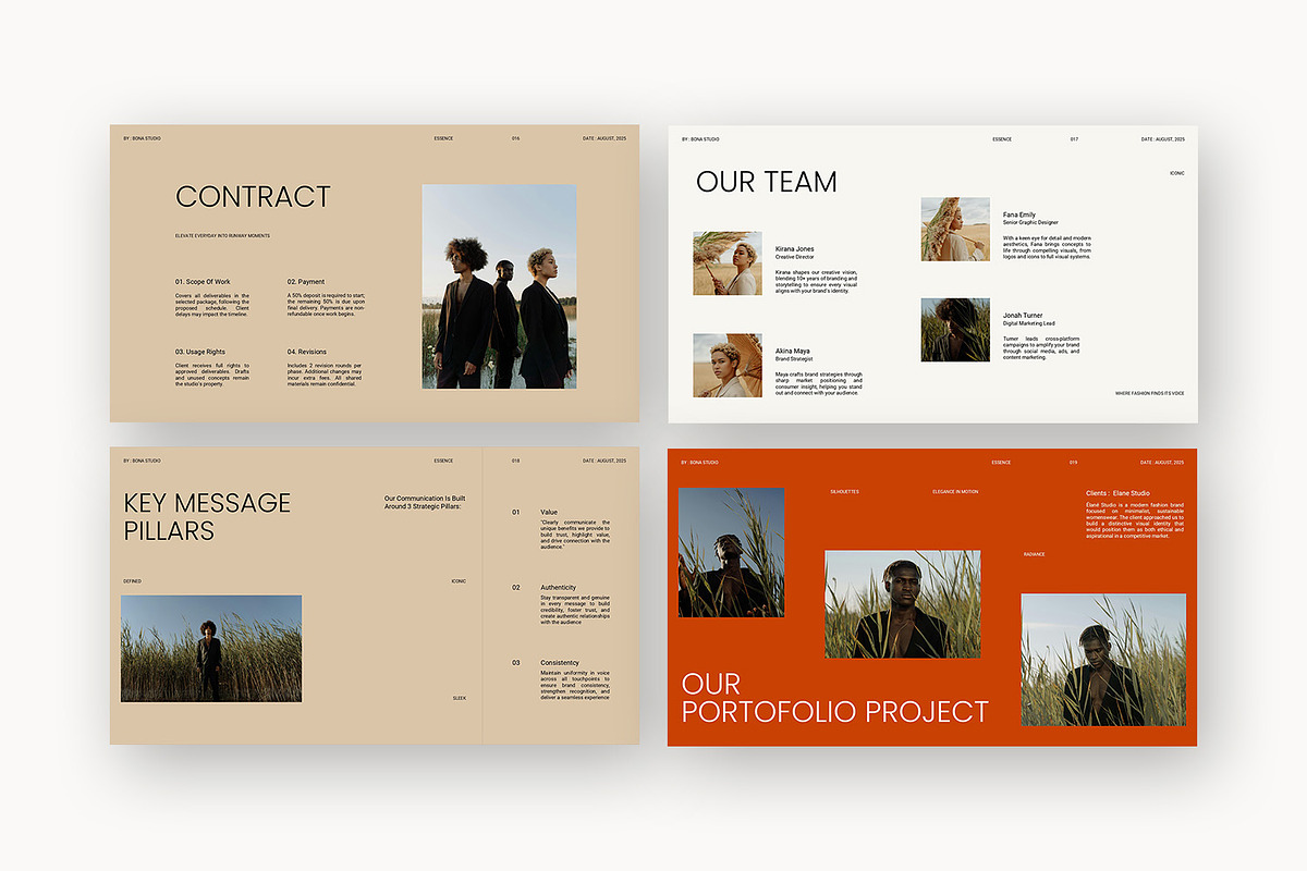 Bona : Lookbook Deck Google Slides, a Presentation Template by Punkl Camp (Photo 4 of 16)
