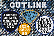 Applique Greek Font Set, a Font by Fontastic Ventures (Thumbnail 5 of 5)