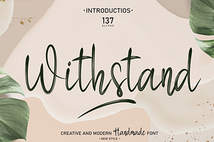 Withstand Script Font