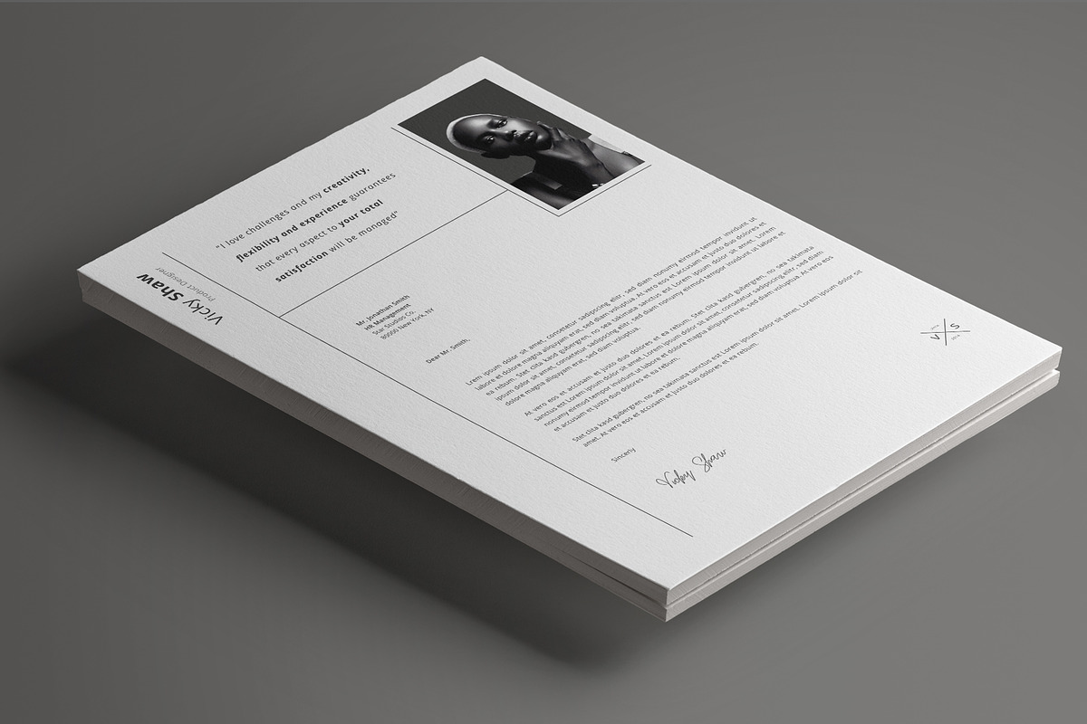 Vicky Resume Template, a Resume Template by Nina Shaw (Photo 5 of 10)