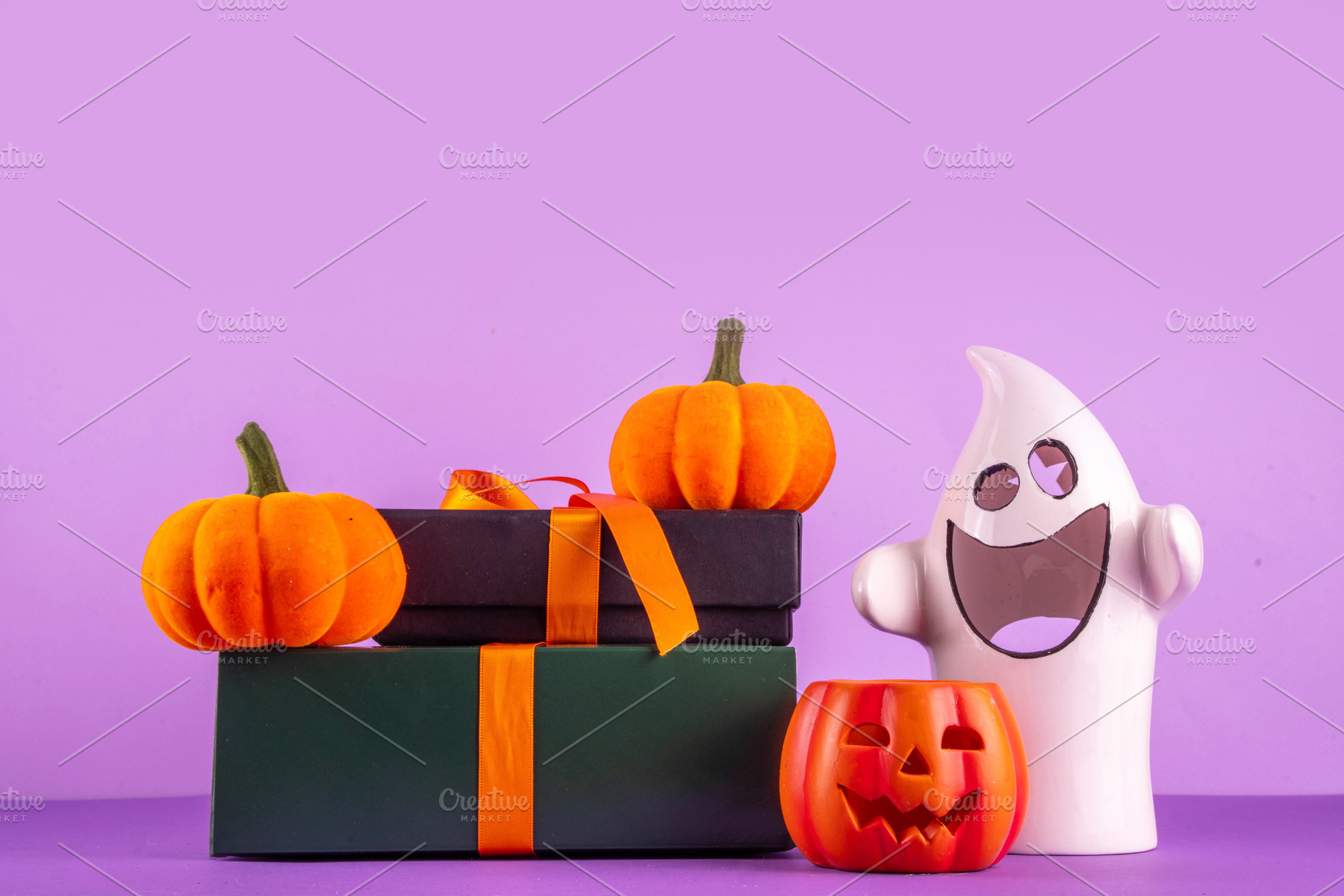 High colored bright Halloween greeting card background, Hallowee, a Holiday Photo by Rimma