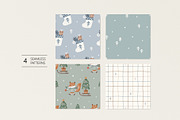 4 patterns for Christmas, a Pattern Graphic by Olena Kuznietsova (Thumbnail 1 of 9)