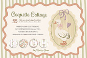 Coquette Cottage Hand Drawn Vector, an Object Graphic by Nadya Saen Art (Thumbnail 1 of 10)