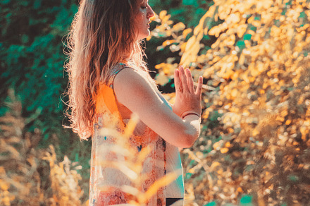 Yoga in nature featuring meditation, yoga, and active
