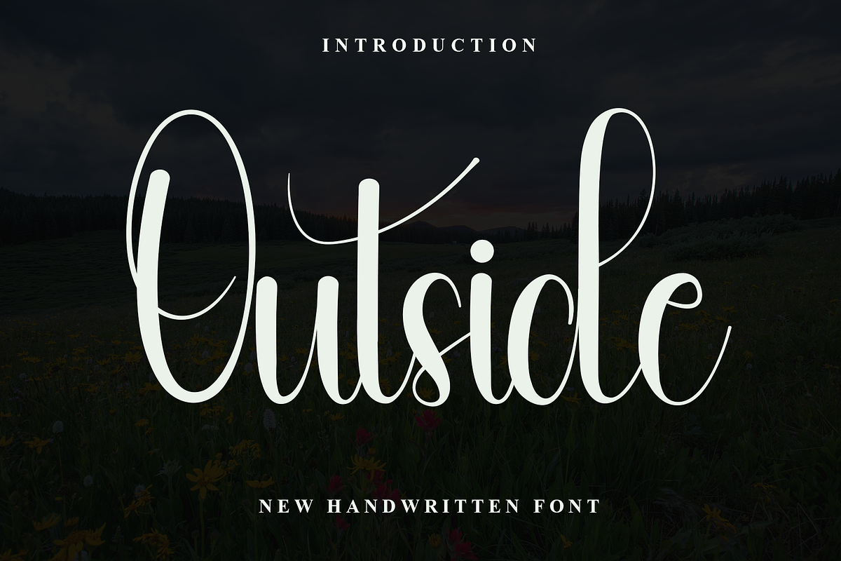 Outside, a Handwritten Font by FreshTypeINK (Photo 1 of 8)