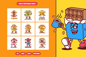 Choky Candy Retro Cartoon