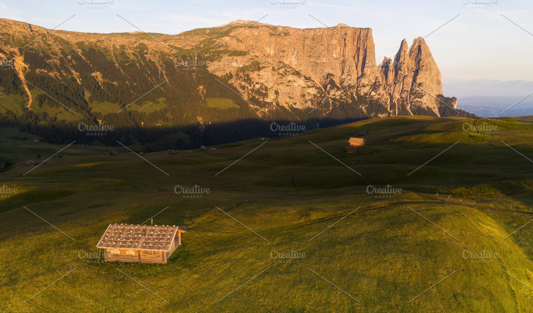 Aerial view of the grand landscape of the Dolomites, a Nature Photo by Dreamy Pixel