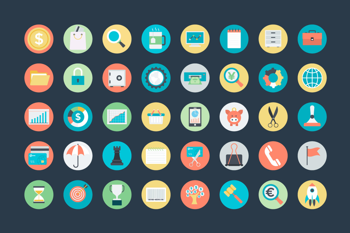 100 Flat Finance Vector Icons, a Duotone Icon by Vectors Market (Photo 2 of 3)
