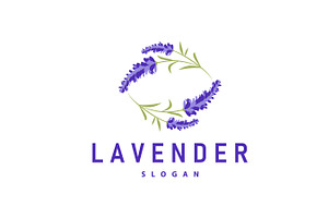 Lavender Logo Elegant Purple Flower, a Branding & Logo Template by Maylianaw28